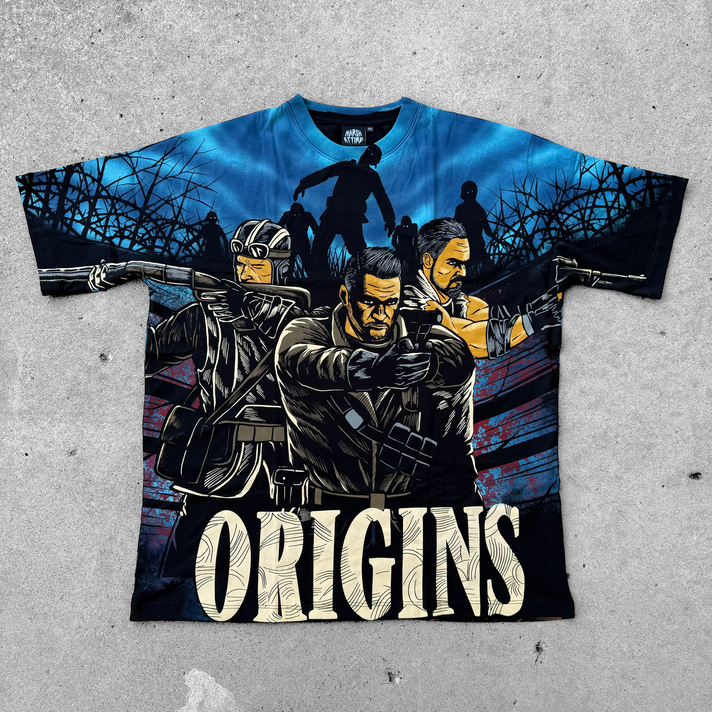 Origins Zombies All Over Print AOP T-Shirt